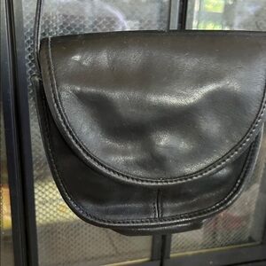 Liz Claiborne Black Leather Crossbody Bag